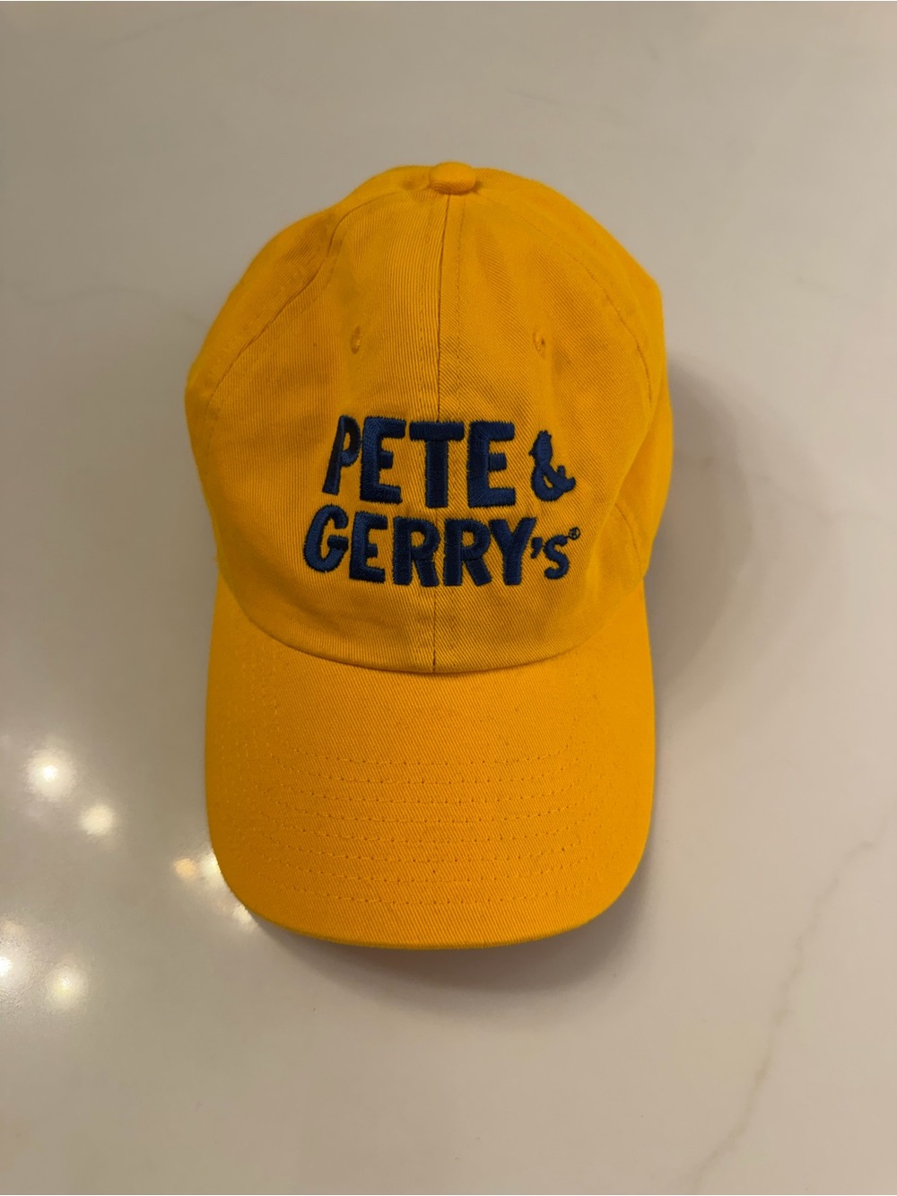 Pete & Gerry's Yellow Logo Baseball Cap